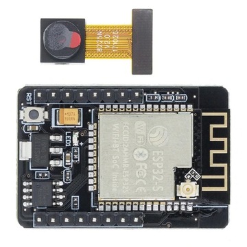 НАБОР ESP32-CAM С КАМЕРОЙ, АНТЕННОЙ И ПРОГРАММАТОРОМ + USB-КАБЕЛЬ ДЛИНОЙ 0,25 М