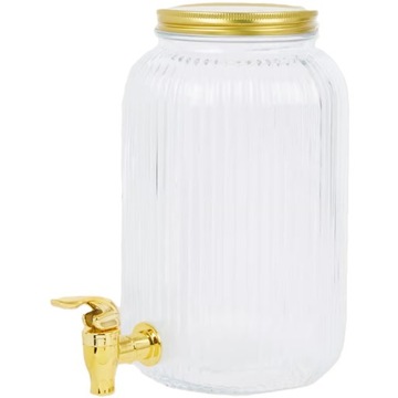 Karafka szklana dozownik z kranikiem Exellent Houseware 3 l