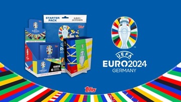 АЛЬБОМ + 24 НАКЛЕЙКИ УЕФА ЕВРО-2024 СТАРТОВЫЙ НАБОР TOPPS