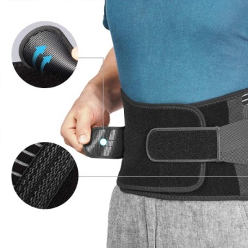 Спортивный поясной ремень XXL 120 см, черный для поддержки спины и корпуса