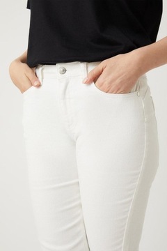 WALLIS SPODNIE ZE ŚREDNIM STANEM 7/8 JEANS KIESZENIE D24 NH3__XL