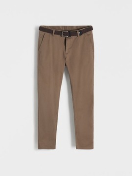 Reserved Spodnie chino slim 9922N-83X kolor: kasztanowy size: 29