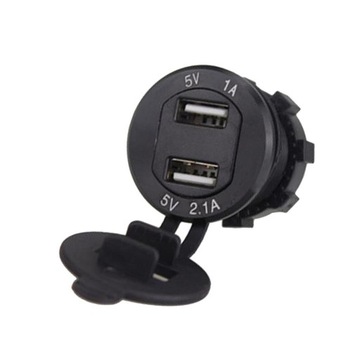 Motorcycle Car 2 ładowarki USB z cyfrowym wyświetl