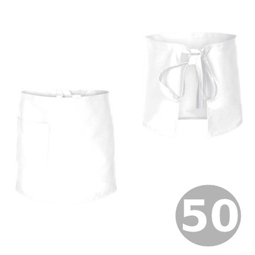 Zapaska kelnerska fartuch kucharski 50cm BIAŁA