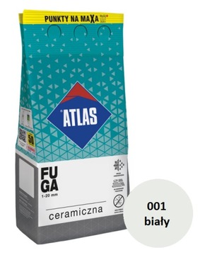 ATLAS FUGA CERAMICZNA ELASTYCZNA 001 BIAŁY 2KG