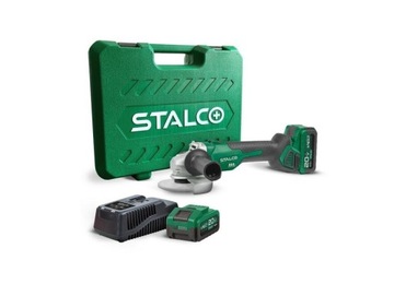 STALCO SZLIFIERKA KĄTOWA AGS20-125BL AKU. 2x4Ah S-