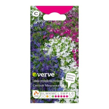 Nasiona lobelia Cascade mixed Verve 1szt