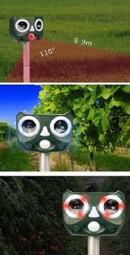 Солнечная отпугиватель кротов птиц животных грызунов для кротов птиц Крот Кун