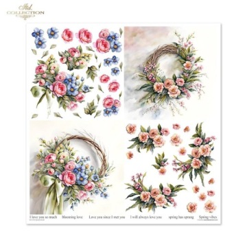 Набор бумаги для скрапбукинга 30x30 - Itd Collection - Spring Wreath