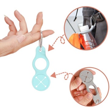 Зажимы для принадлежностей Кольцо Вешалка для полотенец Многофункциональная зеленая