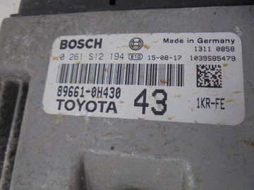 JEDNOTKA ŘÍZENÍ MOTORU 89661-0H430 PEUGEOT 108 1.0 VTI