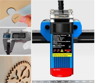 Новый лазерный гравировальный станок Twotrees TTS-55 Pro, 40 Вт, режущий плоттер, 30000 мм/мин.