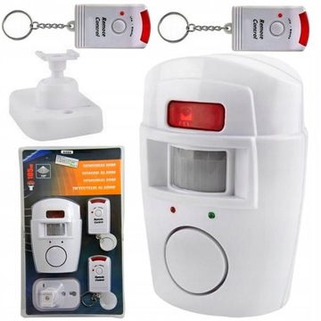 БЕСПРОВОДНАЯ СИГНАЛИЗАЦИЯ ДАТЧИК ДВИЖЕНИЯ + 2 ПУЛЬТА ПУЛЬТА 105 дБ