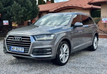 Audi Q7 II SUV 3.0 TDI 218KM 2017 Audi Q7 3.0 TDI Sline Quattro NAvi PDC Skory czarna podsufitka Climatronic, zdjęcie 3