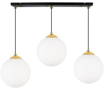 LAMPA WISZĄCA SUFITOWA PLAFON KULA ZŁOTO CHROM LED