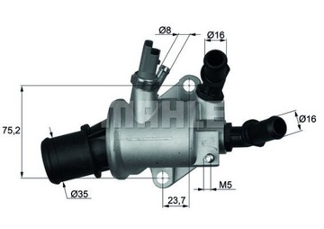 BEHR TERMOSTAT ALFA ROMEO 159 FIAT CROMA 1.9 JTDM