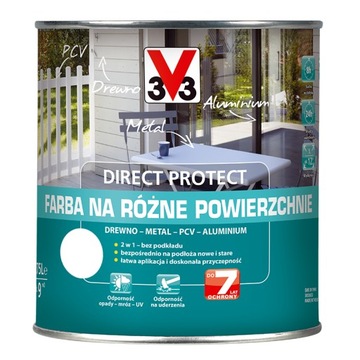 V33 farba na różne powierzchnie biała 0,75L satyna