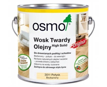 Wosk Twardy Olejny Osmo 3011 Połysk 125ml