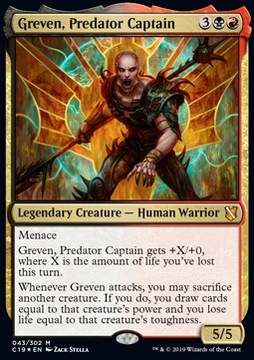 Karta Magic: Greven, Predator Captain FOIL