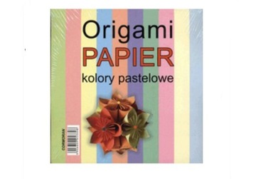 PAPIER DO ORIGAMI 14 x 14 cm - PASTELE 100 kartek
