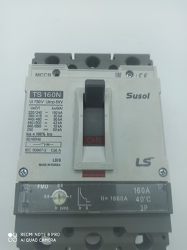 LS WYŁĄCZNIK TS160N SUSOL 3P 160A FMU 0,8-1