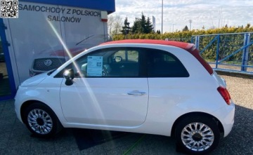 Fiat 500 II CC Seria 4 1.0 mHEV 70KM 2023 Fiat 500 Hybrid -Cabrio -Salon PL-Serwisowany w ASO-Dolcevita Hybryda 69KM, zdjęcie 4