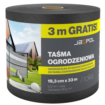 TAŚMA OGRODZENIOWA PANELOWA KOLOR SZARY GRAFIT