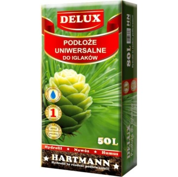PODŁOŻE ZIEMIA DO IGLAKÓW ROŚLIN IGLASTYCH 50L HARTMANN DELUX