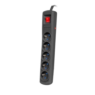 ARMAC SURGE STRIP 5 РОЗЕТОК 1,5 М ЧЕРНЫЙ 10 А