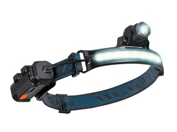 Latarka czołowa LTC LED XPG 5W 300lm zoom + COB 400lm sensor ruchu aku. 20