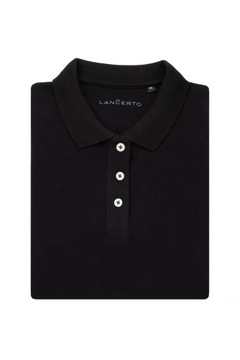 Koszulka Damska Polo Czarna Lancerto Paris S