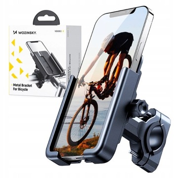 MOCNY UCHWYT ROWEROWY NA TELEFON KIEROWNICĘ DO ROWERU SILIKONOWY REGULOWANY