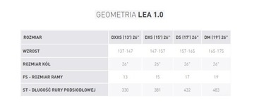 KROSS LEA 1.0, RAMA 15