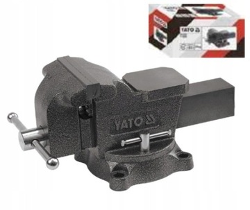 YATO IMADŁO ŚLUSARSKIE 200mm OBROTOWE Z KOWADŁEM 360 ° STALOWE SZCZĘKI