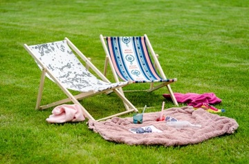 Piękny LEŻAK DENDRO plażowy ogrodowy drewniany