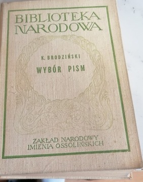 Wybór pism Brodziński Biblioteka Narodowa