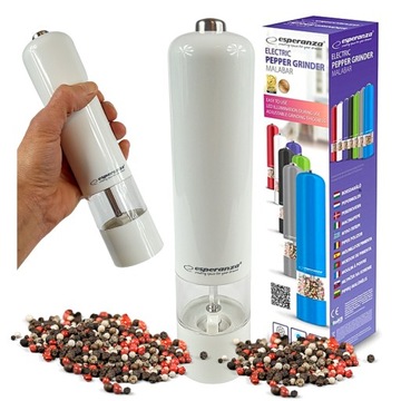 ЭЛЕКТРИЧЕСКАЯ МЕЛЬНИЦА ДЛЯ ПЕРЦА И СОЛИ, 2 МЕЛЬНИЦЫ XXL