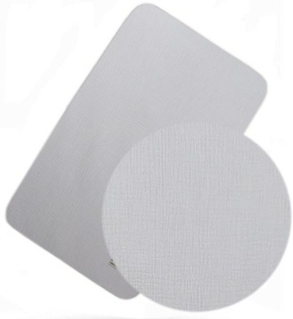 PRZEŚCIERADŁO MUŚLINOWE Z GUMKĄ DO ŁÓŻECZKA DOSTAWKI 50x82 SILVER