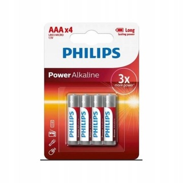 BATERIE ALKALICZNE LR03 / AAA 1,5V BATERIA 4SZT