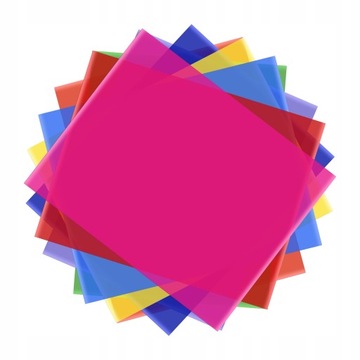 8 цветов/набор прозрачного гелевого фильтра из ПЭТ