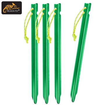 Helikon-Tex Śledzie do Tarpa PO-TST-AL-24 ZIELONE 18cm 4 szt.