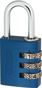 ABUS KŁÓDKA 724/30 SZYFROWA ZMIENNY KOD DO SZAFEK BLUE/NIEBIESKA