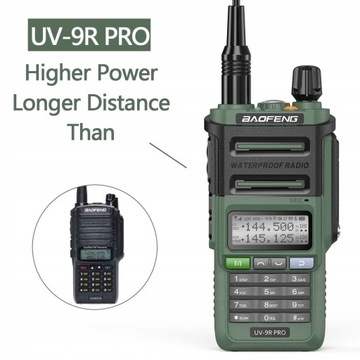 2x рации Baofeng UV-9R Pro 10 Вт, новая IP68