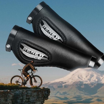 Удобные ручки Велосипедные ручки Велосипедные ручки Противоскользящая Прочная ЭКО-КОЖА