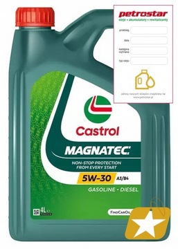 CASTROL MAGNATEC STOP-START 5W30 A3/B4 OPEL GM 4L