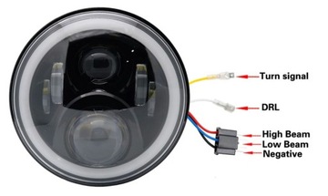 Светодиодная вставка 7 дюймов для фонарей Harley