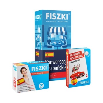 ZESTAW FISZKI – kurs HISZPAŃSKI dla podróżników (A1-B2)