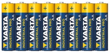 8 szt. Baterie alkaliczne Varta Industrial AA LR6