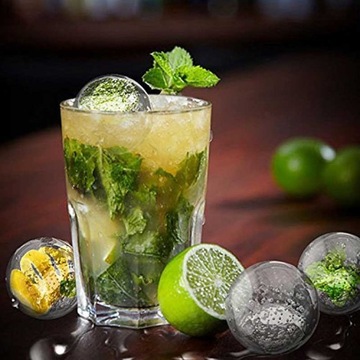 СИЛИКОНОВАЯ ФОРМА ДЛЯ 4 ШАРИКОВ ЛЬДА ДЛЯ НАПИТКОВ