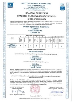 Optima 40G/60 LOB Master Key вставка